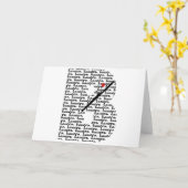 Bassoon Letter B Karte (Gelbe Blume)