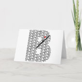 Bassoon Letter B Karte (Vorderseite)