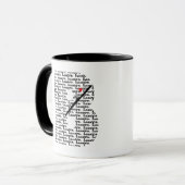 Bassoon Letter B Tasse (Vorderseite Links)