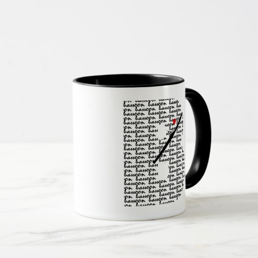 Bassoon Letter B Tasse (VorderseiteRechts)