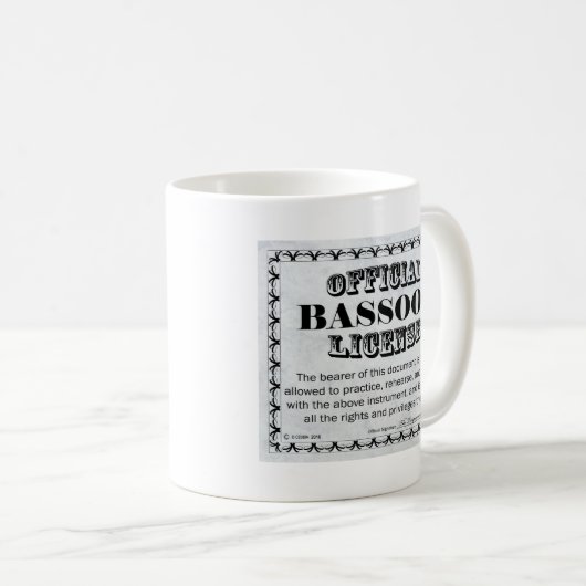 Bassoon-Lizenz Kaffeetasse (VorderseiteRechts)