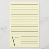 Bassoon Music Teacher Briefpapier (Rückseite)