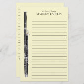 Bassoon Music Teacher Briefpapier (Vorne/Hinten)