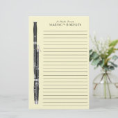 Bassoon Music Teacher Briefpapier (Stehend Vorderseite)