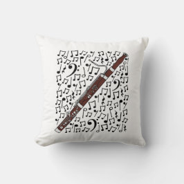 Bassoon Musical Notes Bassoonist Music Teacher Kissen