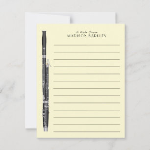 Bassoon Musician Music Teacher Woodwind Dankeskarte