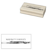 Bassoon Musician Music Teacher Woodwind Gummistempel (Stempel)