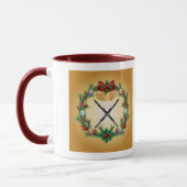 Bassoon-Musik-WeihnachtsKranz-Geschenk Tasse (Links)