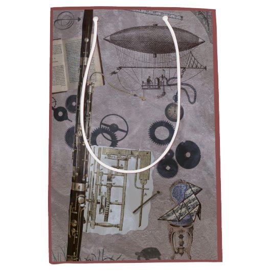 Bassoon oder neuerer Steampunk Karneval Mittlere Geschenktüte (Vorderseite)