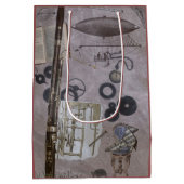 Bassoon oder neuerer Steampunk Karneval Mittlere Geschenktüte (Rückseite)