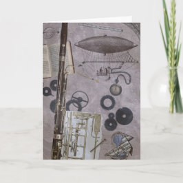Bassoon or Spater Steampunk Karneval Karte