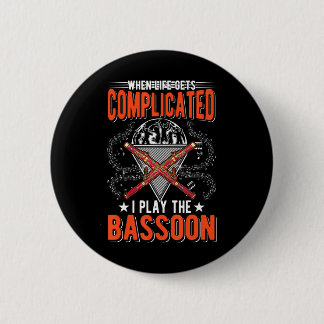 Bassoon Player Bassoonist Button