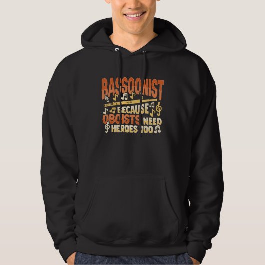 Bassoon Player Instrument for a Bassoonist 1 Hoodie (Vorderseite)