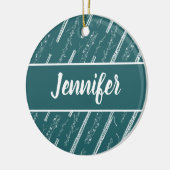 Bassoon Player Music Gift Custom Personalisiert Bl Keramik Ornament (Links)
