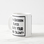 Bassoon Player Super Talent. Tasse (Vorderseite Links)