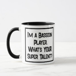 Bassoon Player Super Talent. Zwei Tone-Bassoonist Tasse