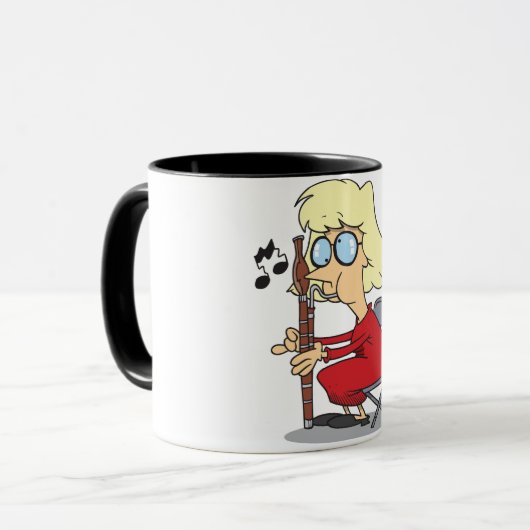 Bassoon Player-Tasse Tasse (Vorderseite Links)
