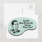 Bassoon Player Voice Postkarte (Vorne/Hinten)