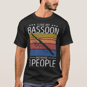 Bassoon Player-Zitat für Orchester Woodwind 3 T-Shirt
