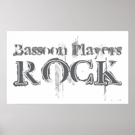 Bassoon Players Rock Poster (Vorne)