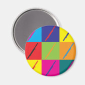 Bassoon Pop Art Magnet (Vorderseite/Rückseite)