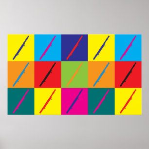 Bassoon-Pop-Kunst Poster
