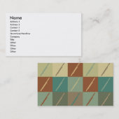 Bassoon-Pop-Kunst Visitenkarte (Vorne/Hinten)