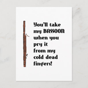 Bassoon Postkarte