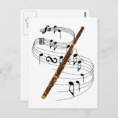 Bassoon Postkarte (Vorne/Hinten)
