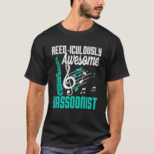Bassoon Reed-iculously Awesome Bassoonist T-Shirt (Vorderseite)