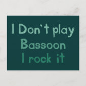 Bassoon Rock It Postcard Postkarte (Vorderseite)