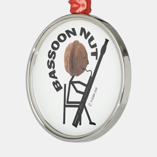 Bassoon Silbernes Ornament (Links)
