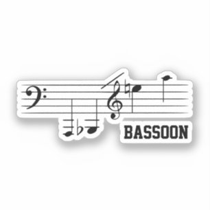 Bassoon Spielbereich Aufkleber