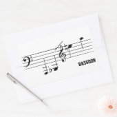 Bassoon Spielbereich Rechteckiger Aufkleber (Umschlag)
