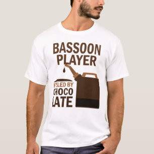 Bassoon-Spieler-(lustige) Schokolade T-Shirt