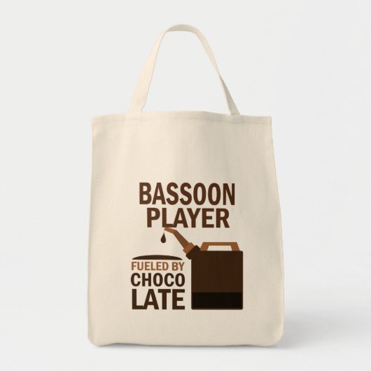 Bassoon-Spieler-(lustige) Schokolade Tragetasche (Vorne)
