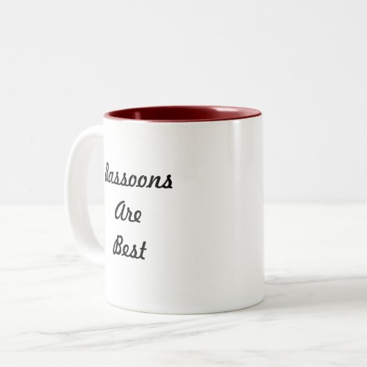 Bassoon-Tasse Zweifarbige Tasse (Vorderseite Links)