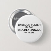 Bassoon tödliches Ninja bis zum Nacht Button (Vorne & Hinten)
