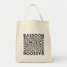 Bassoon Typografie Tragetasche