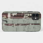 Bassoon- u. Notenentelefonkasten. Auswahlfarbe Case-Mate iPhone Hülle (Rückseite (Horizontal))