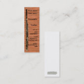 Bassoon-Visitenkarte Mini Visitenkarte (Vorne/Hinten)