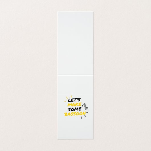 Bassoon Visitenkarten (Außenseite Aufgefaltet)