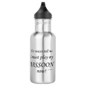 Bassoon Voices sagen, müssen spielen Edelstahlflasche (Rechts)