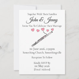 Bassoon Wedding Einladung Bassoonist Musicians
