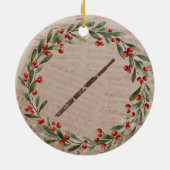 Bassoon Weihnachtsornament Musikgeschenk (Hinten)