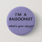 Bassoonist Entschuldigung Button (Vorderseite)