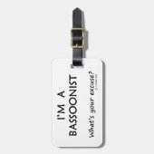 Bassoonist Entschuldigung Gepäckanhänger (Vorderseite vertikal)