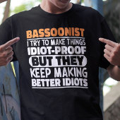 Bassoonist ich versuche, die Dinge Lustige Sprüche T-Shirt