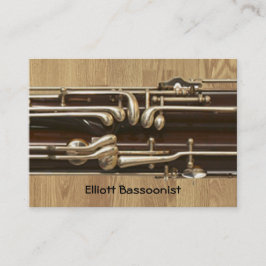 Bassoonist-Kontakt-Informationen Visitenkarte