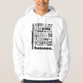 Bassoonist-Lebenbassoon-Musik-Geschenk Hoodie (Vorderseite)